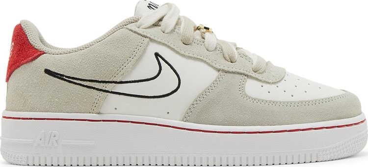 

Кроссовки Nike Air Force 1 LV8 S50 GS 'Light Stone University Red', кремовый