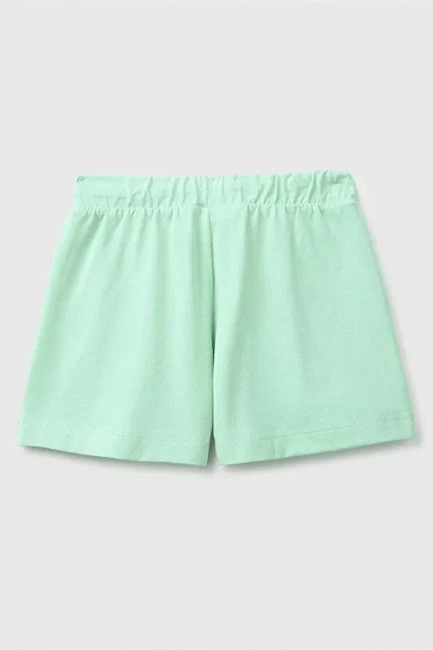 Детские шорты для девочек с принтом United Colors Of Benetton, Green — фото 2