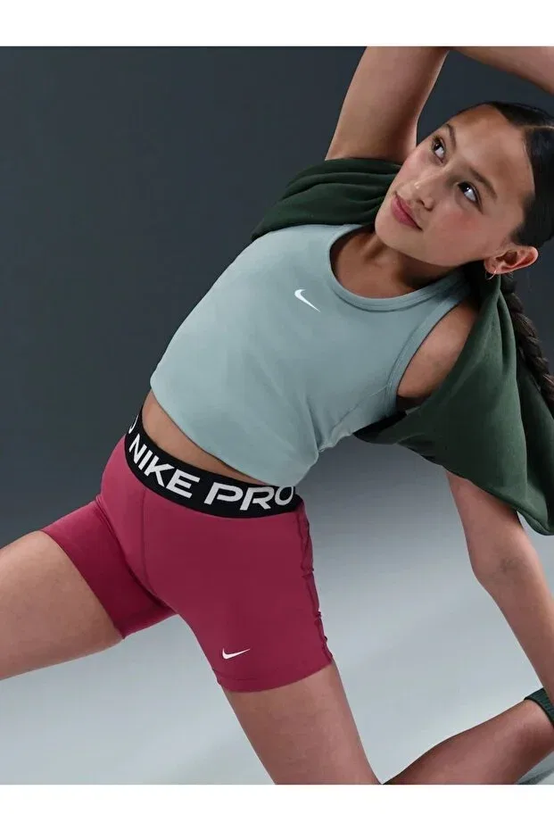Детские шорты для девочек спортивные с принтом Nike, Purple - Pink — фото 3