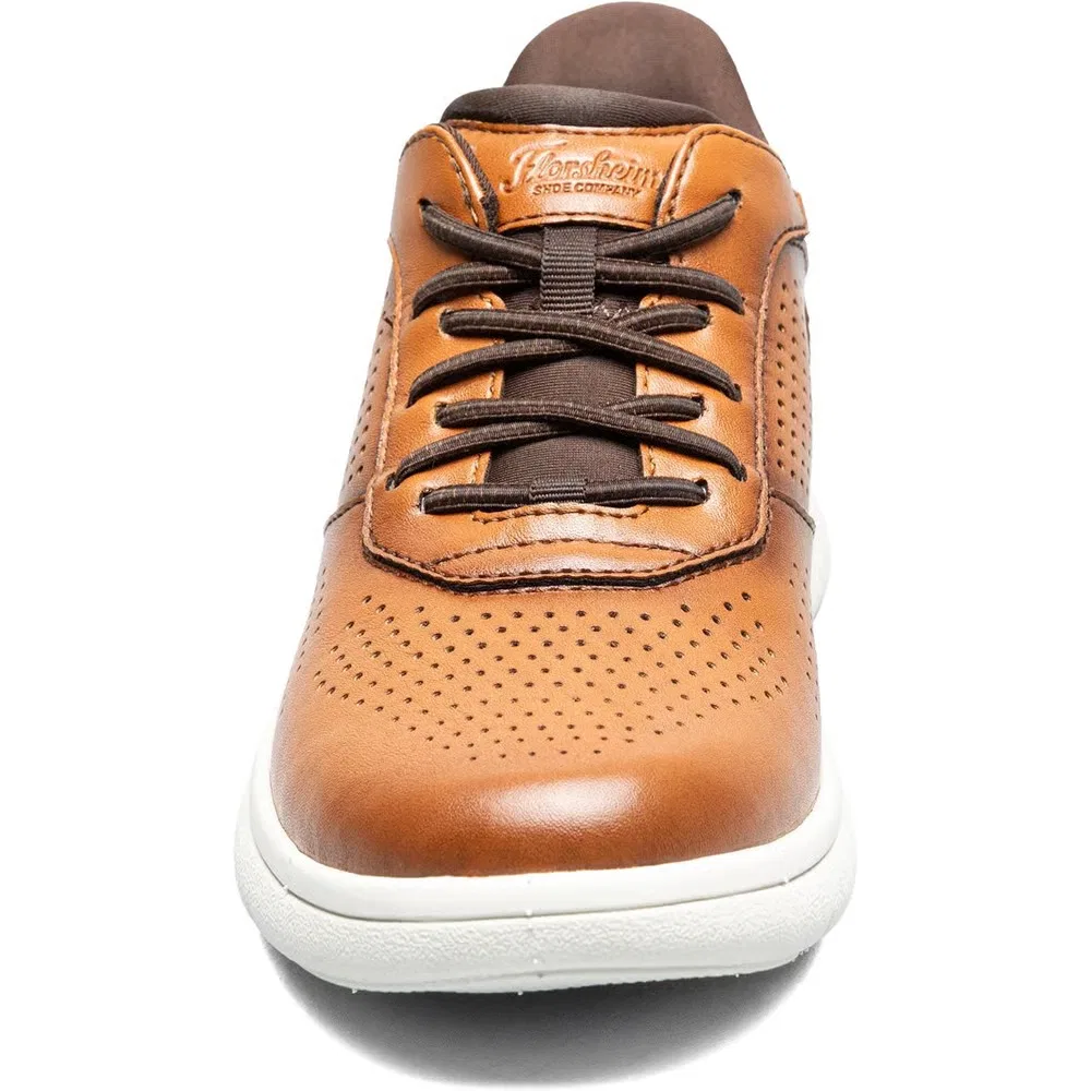 Детские кроссовки на эластичных шнурках Florsheim, Cognac — фото 3