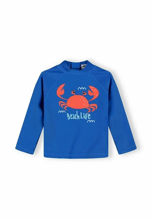 Купальник двухкомплектный с принтом 2 piece long sleeve set Minoti, Royal Blue/Light Blue, светло-синий — фото 2