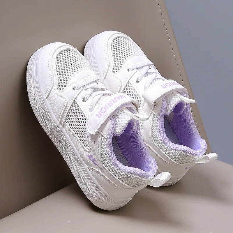 Детские кеды для скейтбординга с принтом White Purple WARRIOR — фото 4