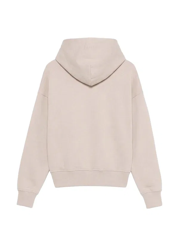 Худи с принтом Felpa cappuccio bambino, Msgm, Beige, бежевый — фото 2