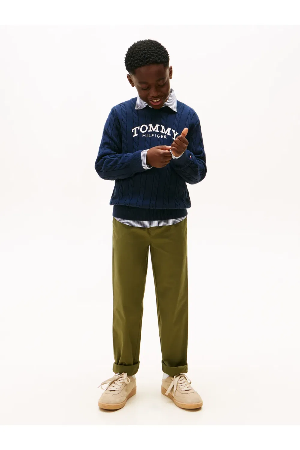 Свитер с графическим принтом Tommy Hilfiger, Navy — фото 4