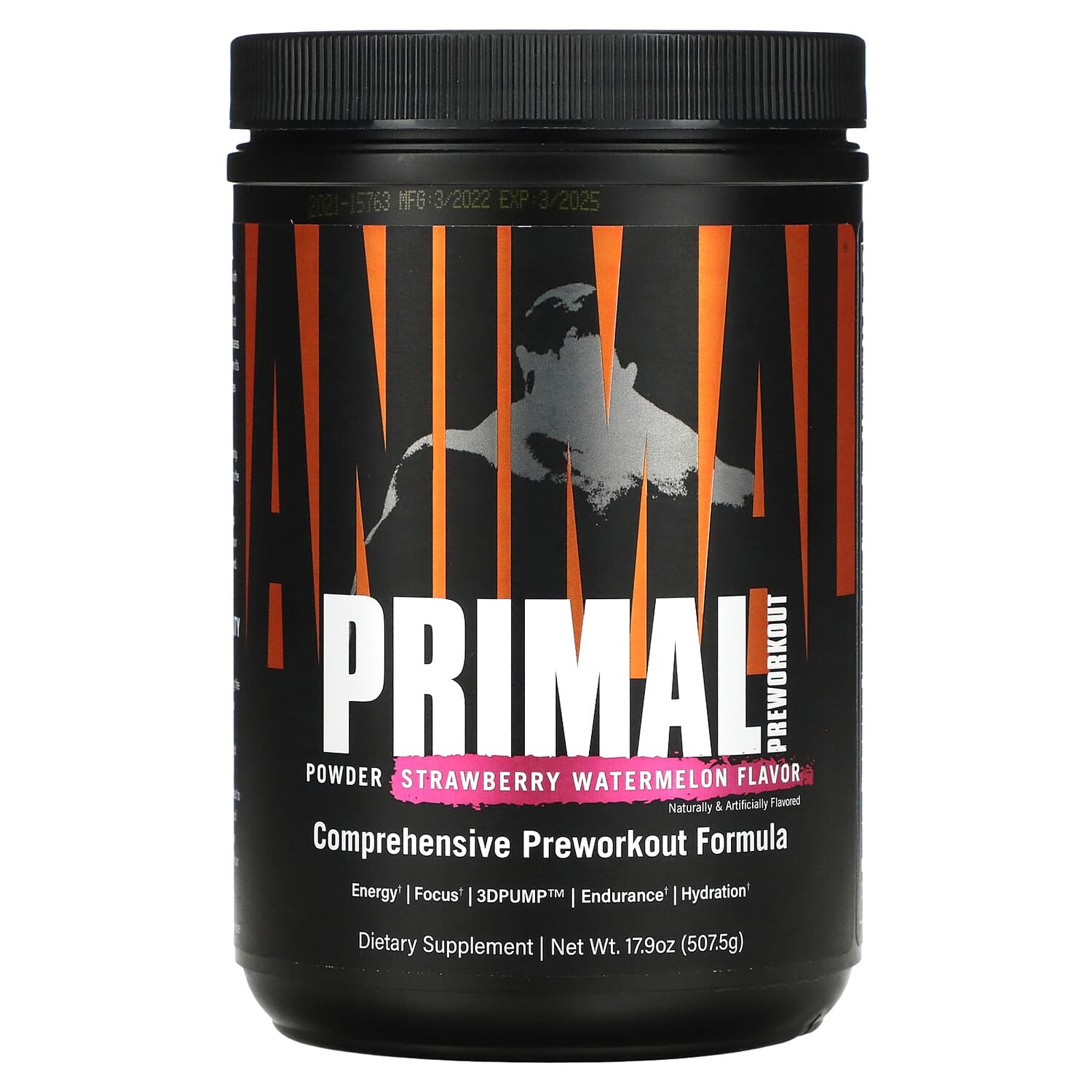 

Добавка Universal Nutrition Animal Primal Powder перед тренировкой, клубника / арбуз, 507,5 г