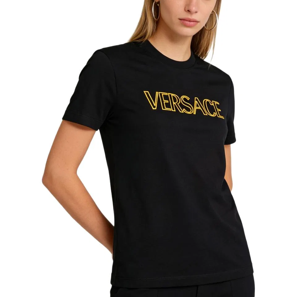 Футболка с круглым вырезом VERSACE, Black — фото 4