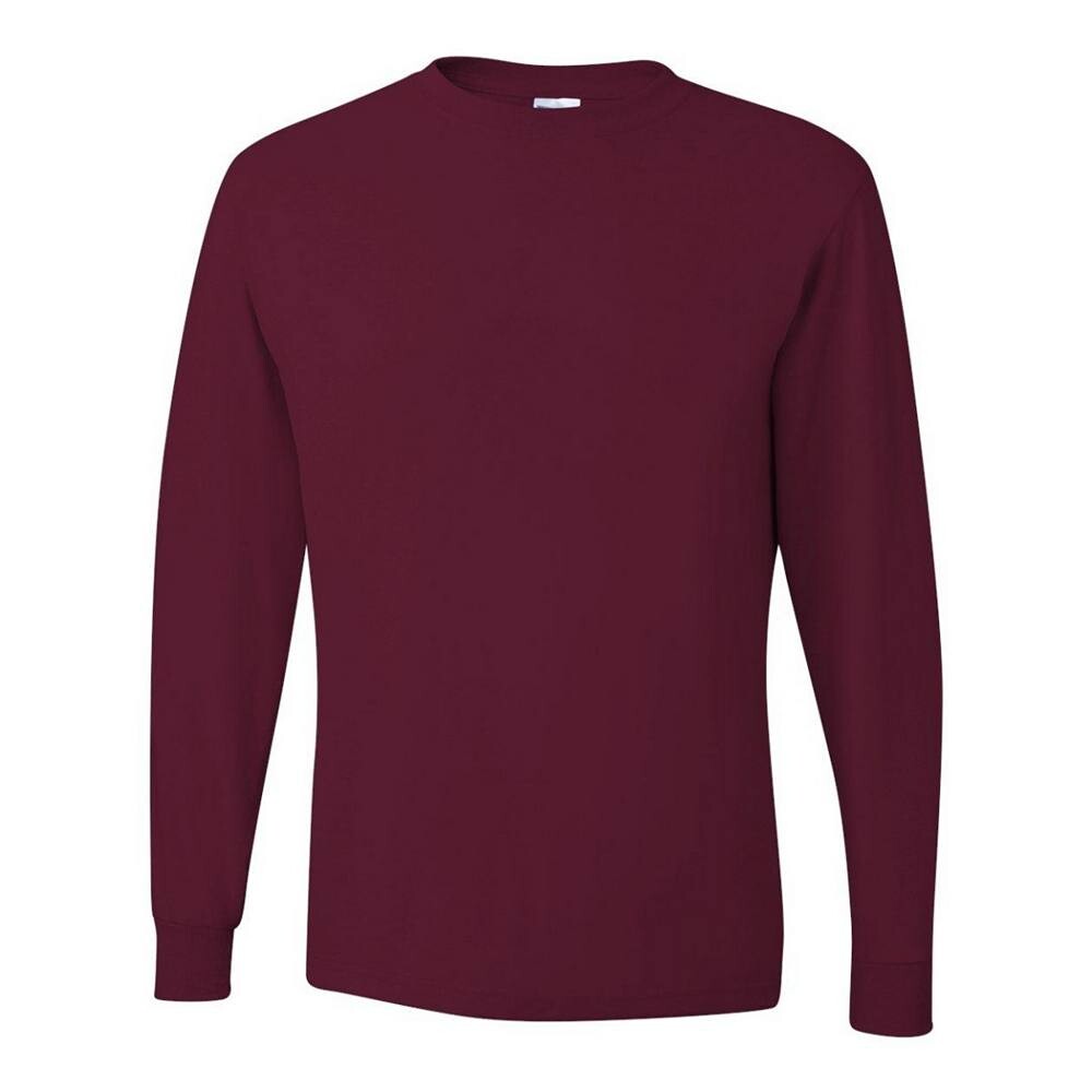 

Футболка Jerzees Dri-power с длинными рукавами 50/50 JERZEES, цвет Maroon