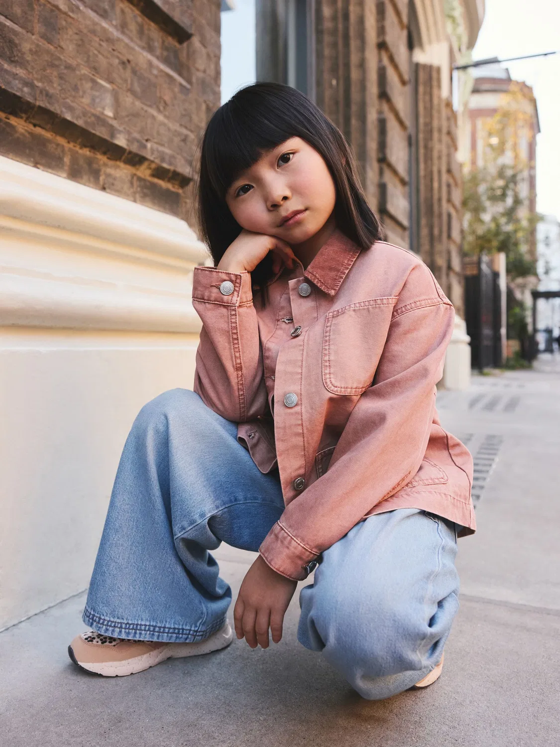 Джинсовая куртка Pink Cord Collar Jacket Next, розовый