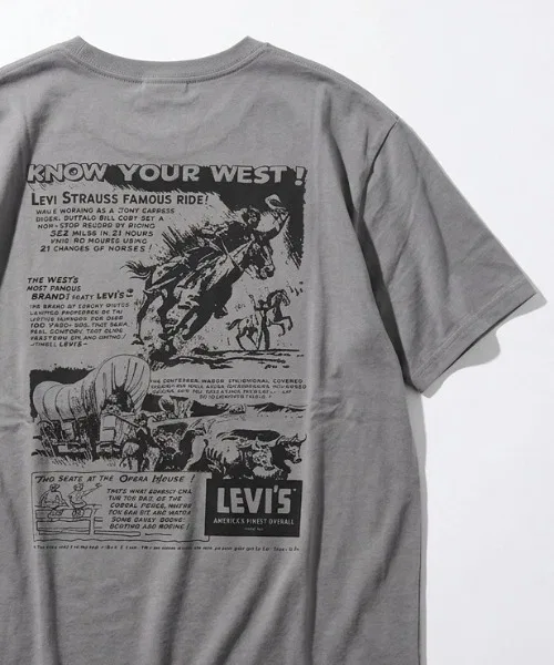 Футболка с длинным рукавомс принтом Levi's, Charcoal