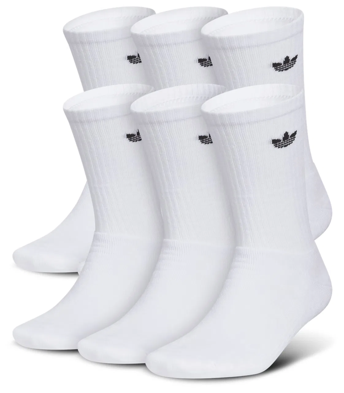 Носки Trefoil 6 Pack Crew Adidas, белый