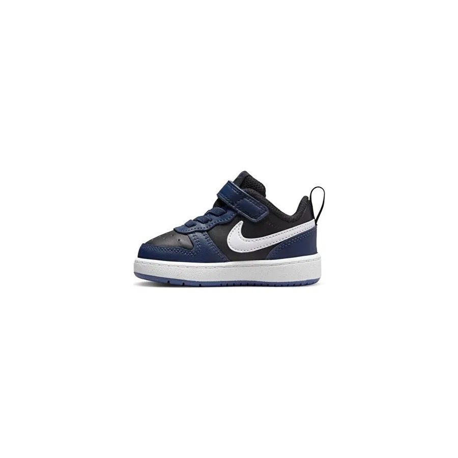 Детские спортивные кроссовки с закрытым носком Nike Court Borough Low 2 (TDV), Черный — фото 2