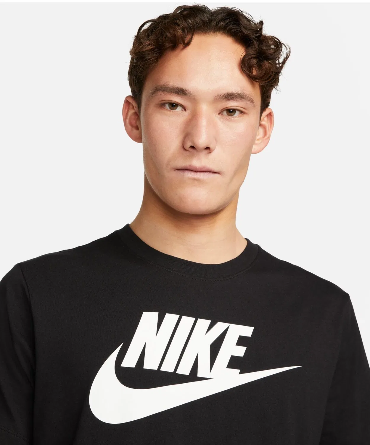 Мужская футболка с коротким рукавом хлопковая Futura Icon NIKE, Black — фото 2
