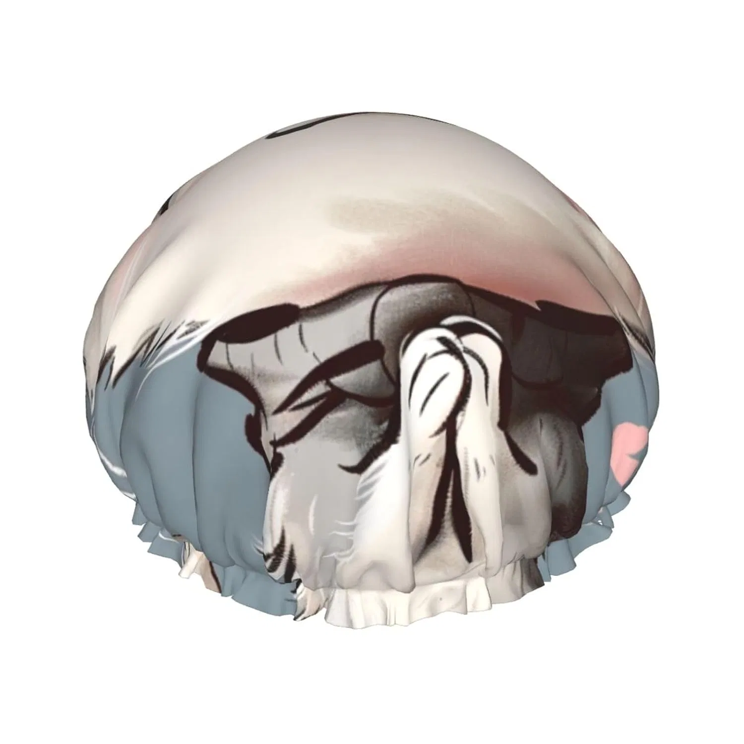 Шапочка для душа с принтом котят, BWWHCCTI, 27.7 см, Schwarz