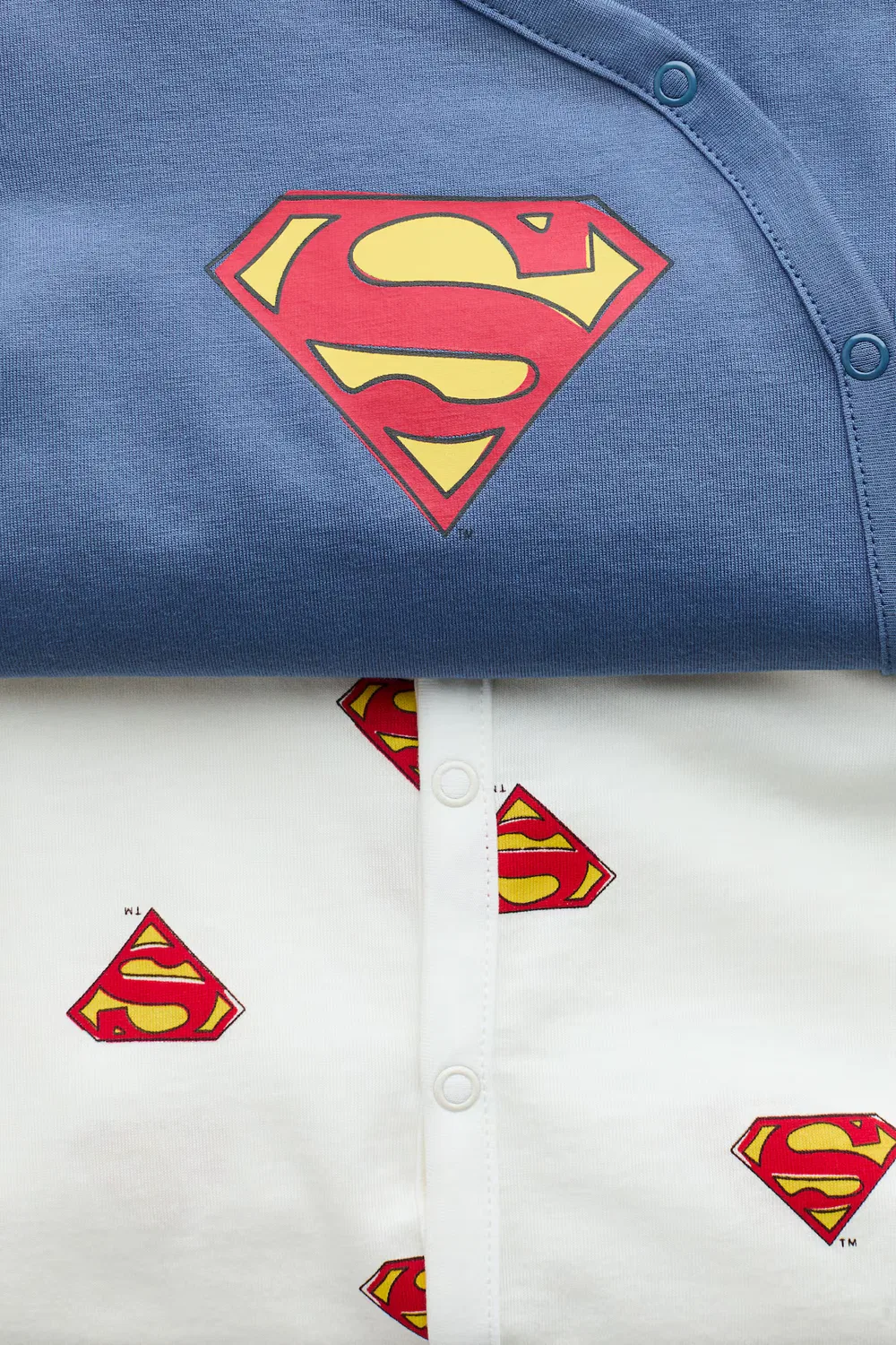 Комплект из 2 хлопковых пижам с принтом H&M, Mattblau/Superman — фото 2