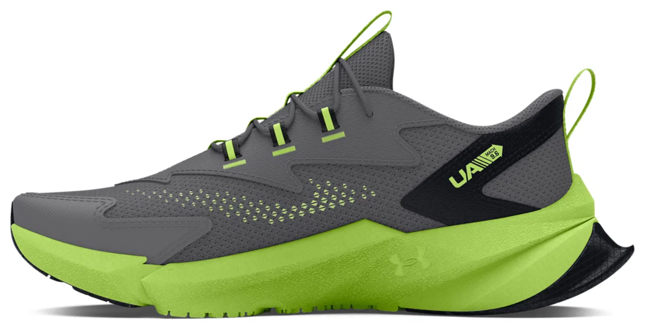 Кроссовки для мальчиков Scramjet 6 AL Under Armour, цвет Morph Green/Black/Titan Grey — фото 2