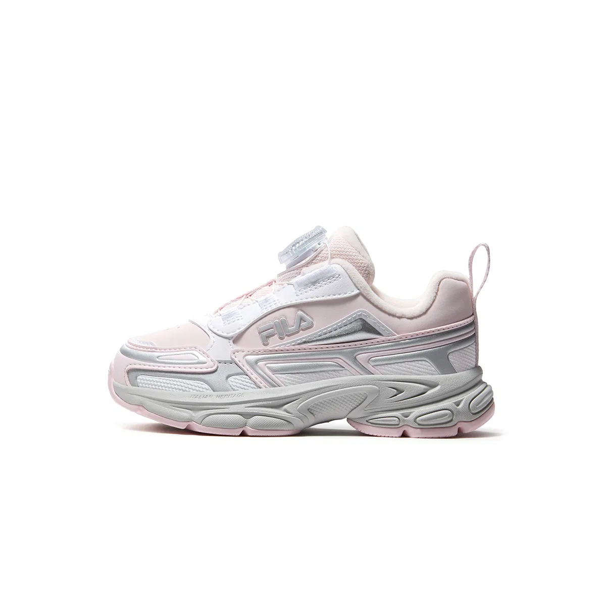 Детские кроссовки для бега с принтом FILA KIDS, Plain Mist Pink/FILA White