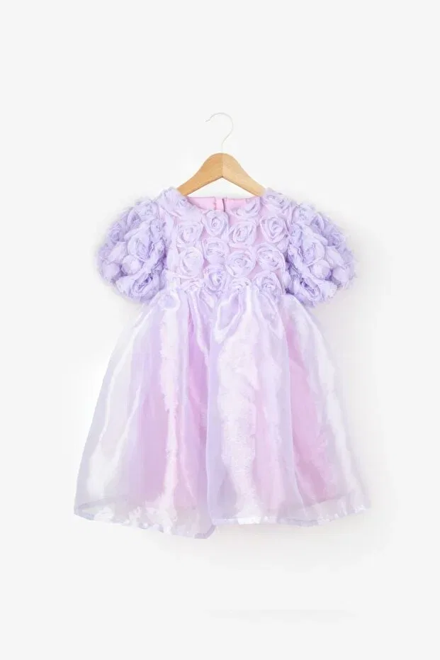 Детское платье для девочек с принтом Fallon Le Mabelle, Lilac — фото 2
