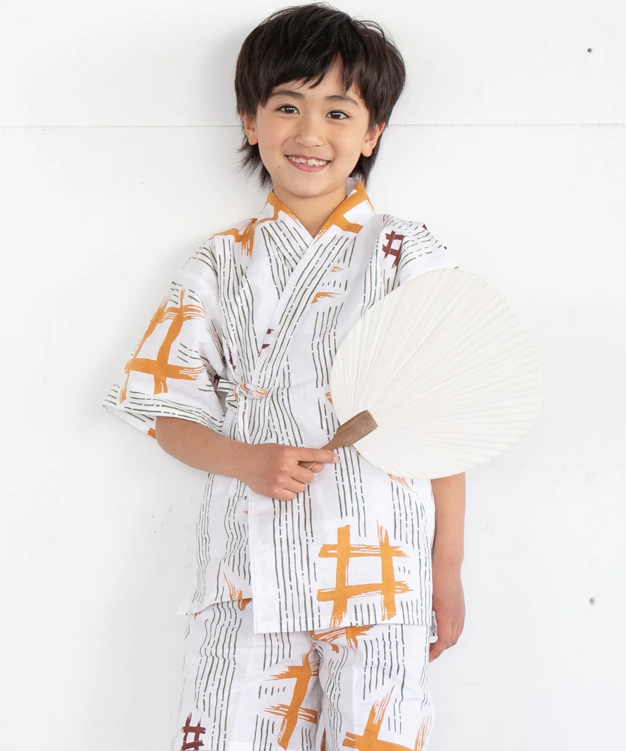 Детское кимоно-юката с принтом Yukata-kan Grace, Белый