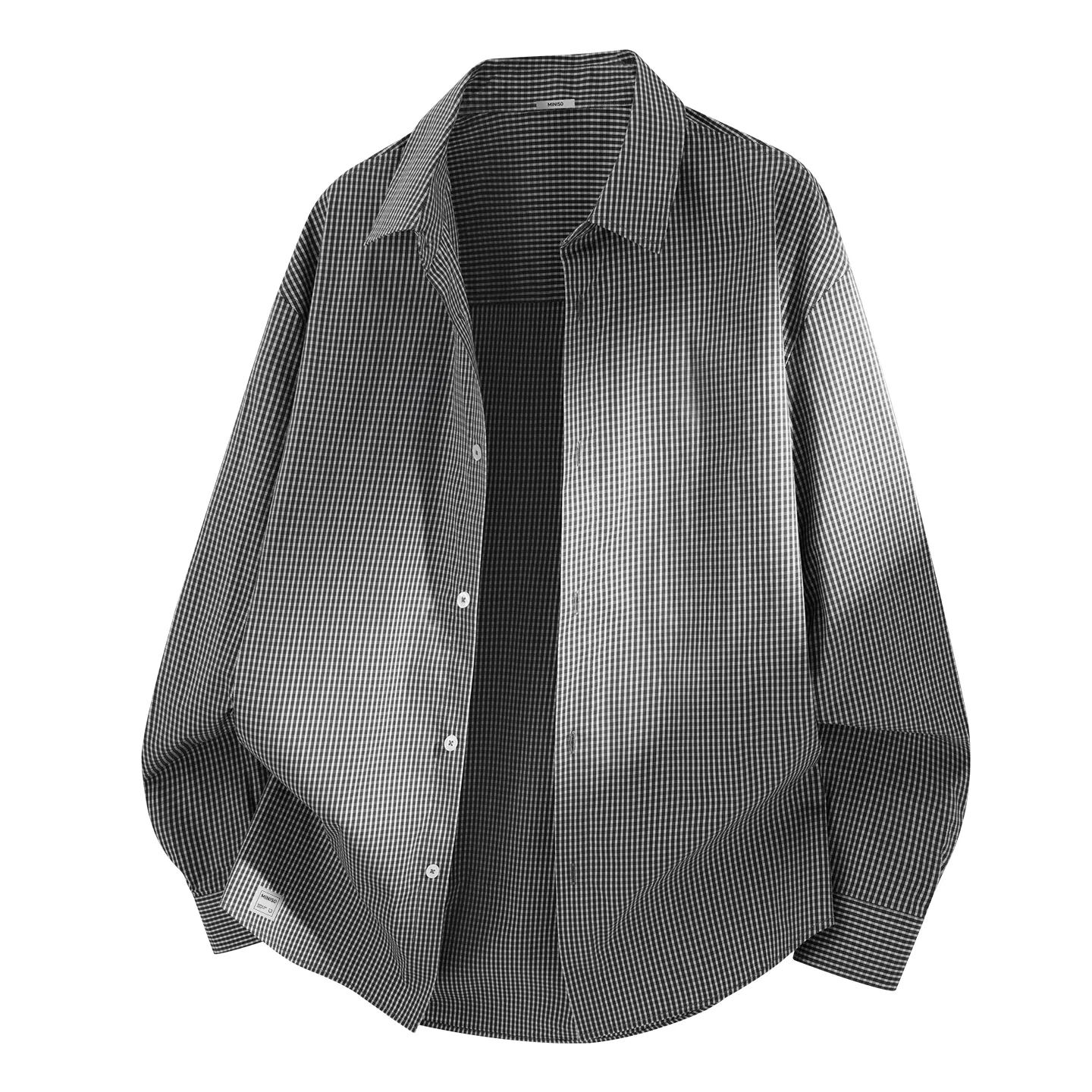 Детская рубашка без рукавов MINISO, Black White Plaid