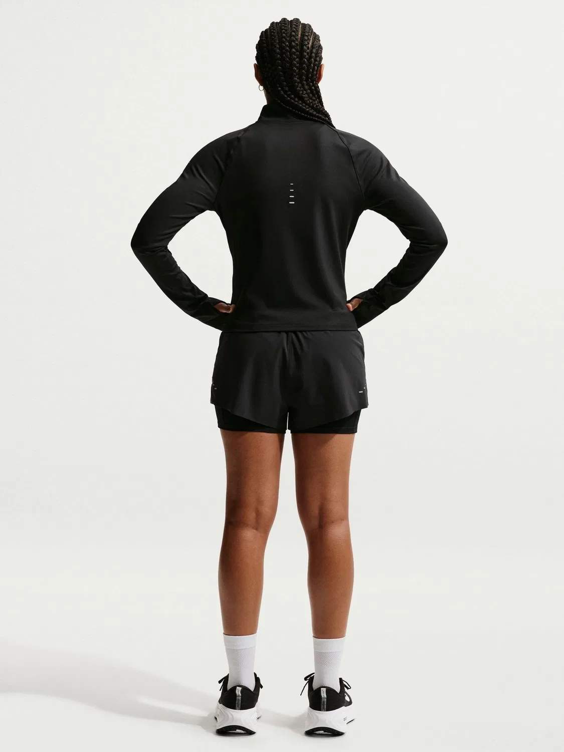 Шорты для бега 2-в-1 Swift Dri-FIT Nike, Black — фото 3