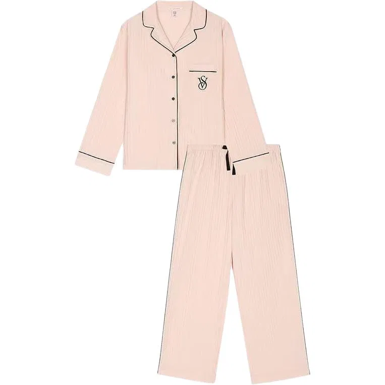 Женский комплект пижамы из хлопка Victoria's Secret, Cherry Blossom Pink