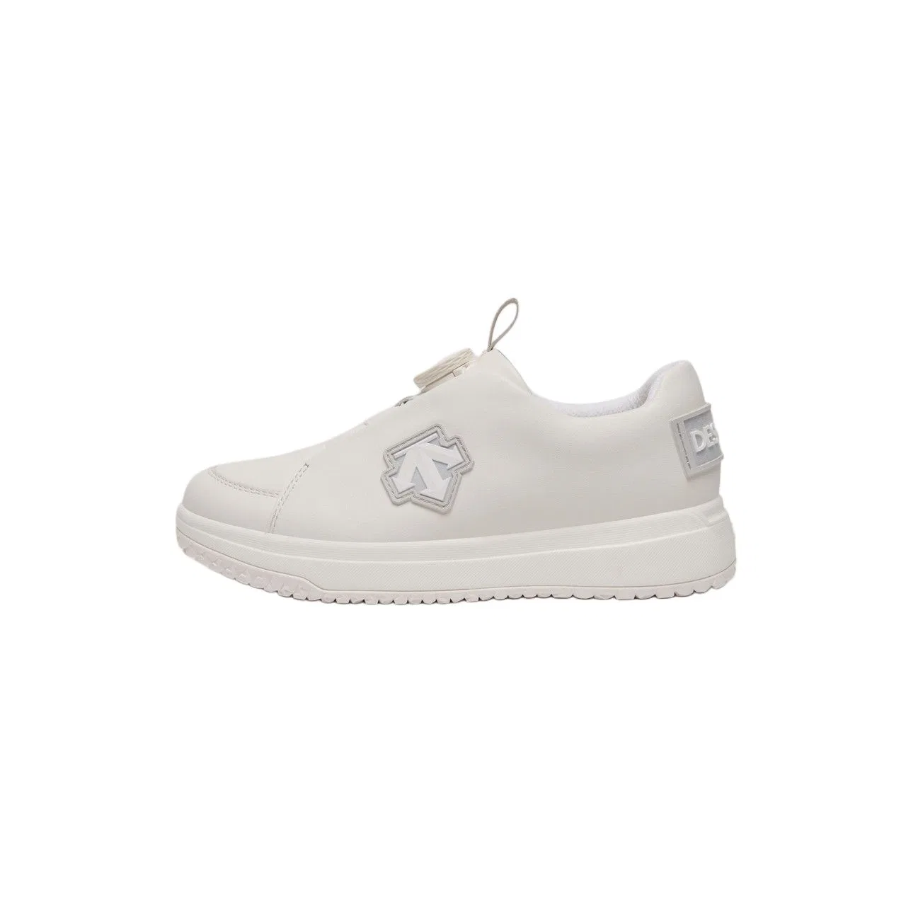 Детские кожаные кроссовки для скейтбординга с низким верхом Classic Yellow DESCENTE — фото 4