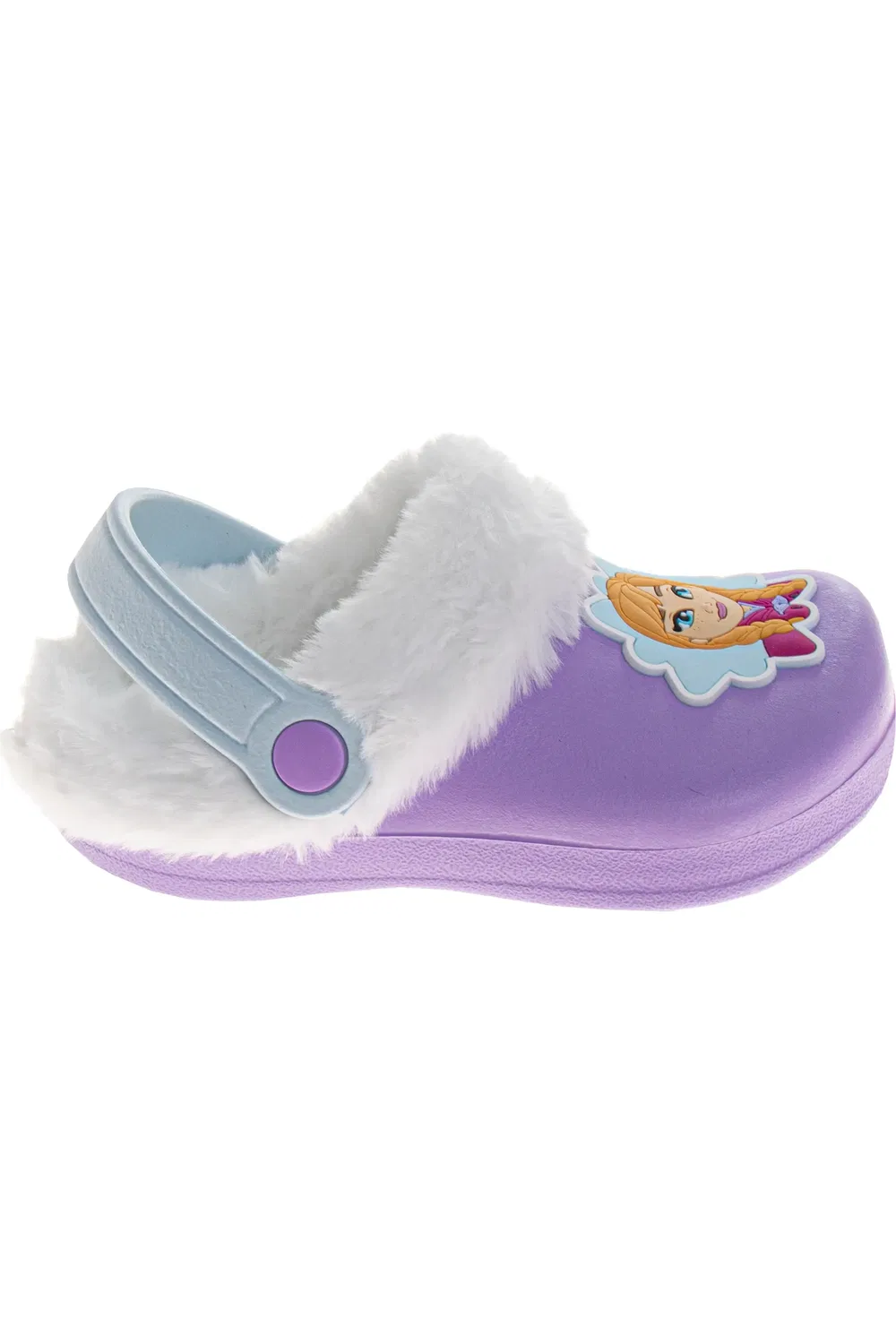 Детские тапочки-клоги с начесом Frozen Anna and Elsa Disney, Lilac — фото 2