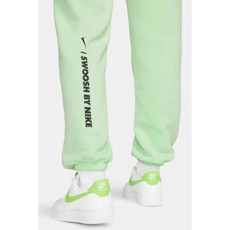 Спортивные штаны свободного кроя Nike Sportswear Fleece Loose Fit, Зеленый — фото 4