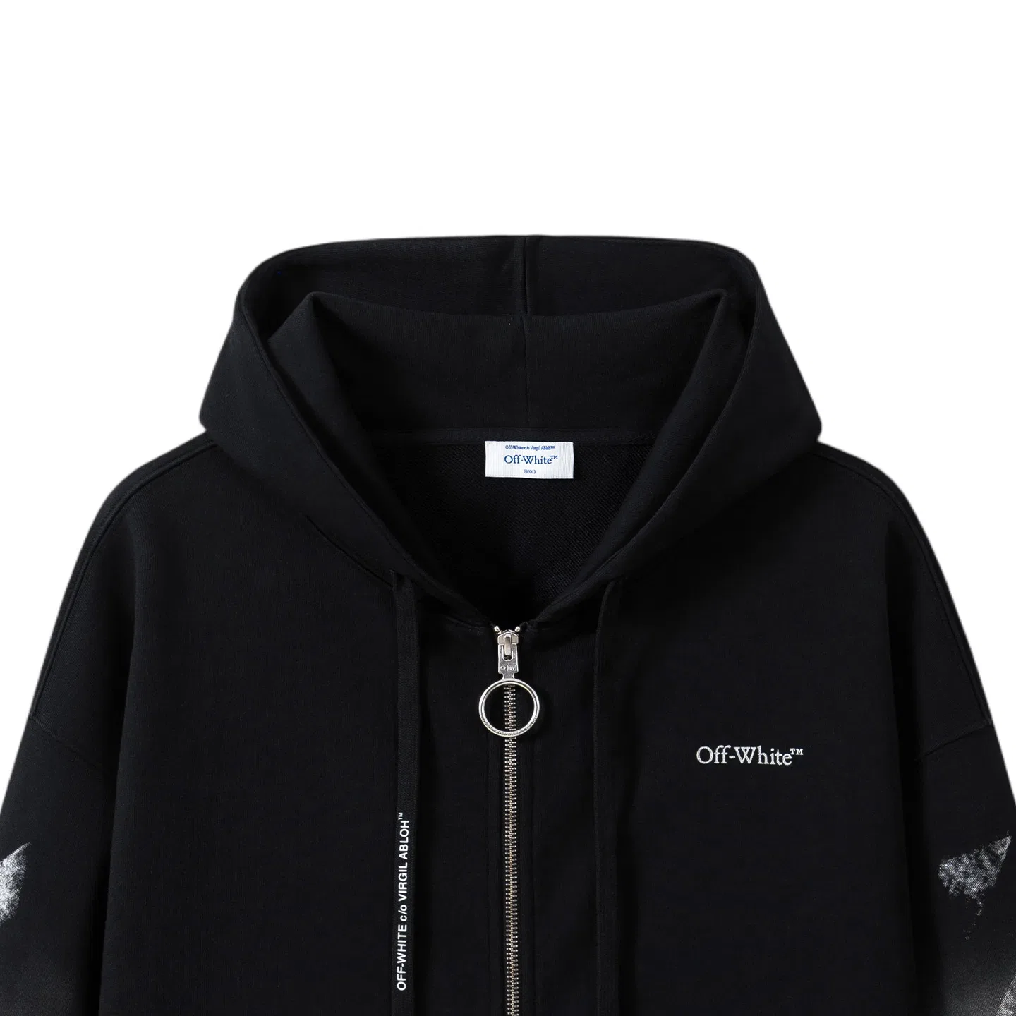 OFF-WHITE Детский свитшот с капюшоном OFF WHITE, Dark Gray — фото 4