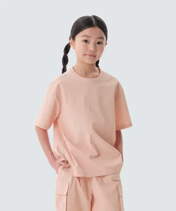 Футболка с длинным рукавом охлаждающая Route, Snowpeak Apparel Kids, светло-розовый