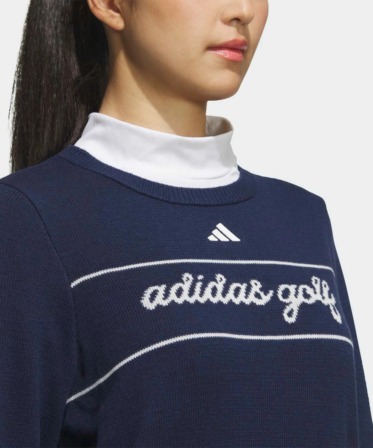 Женский свитшот с длинным рукавомTraditional Pattern Adidas, Navy — фото 3