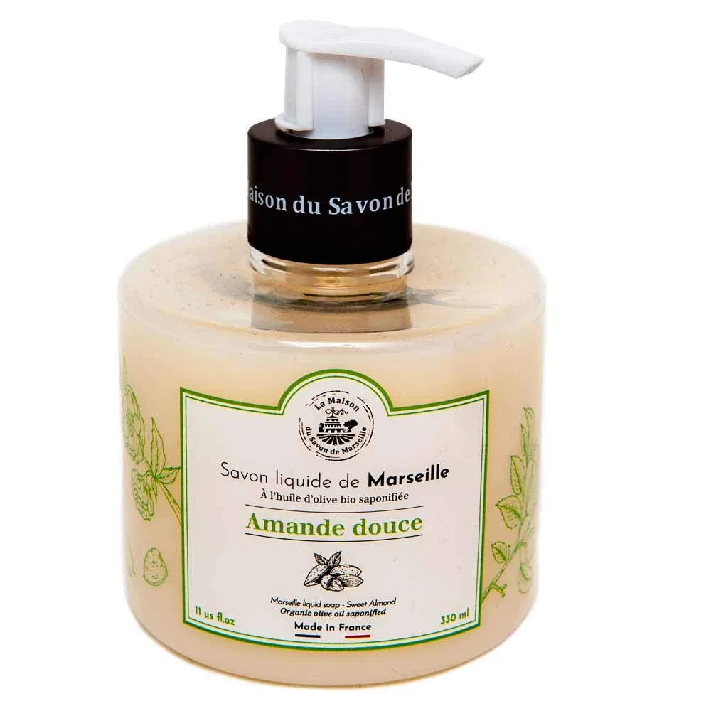 Жидкое мыло French Organic Olive Oil Liquid Soap, LA MAISON DU SAVON, 1 л + 330 мл, Sweet Almond — фото 3