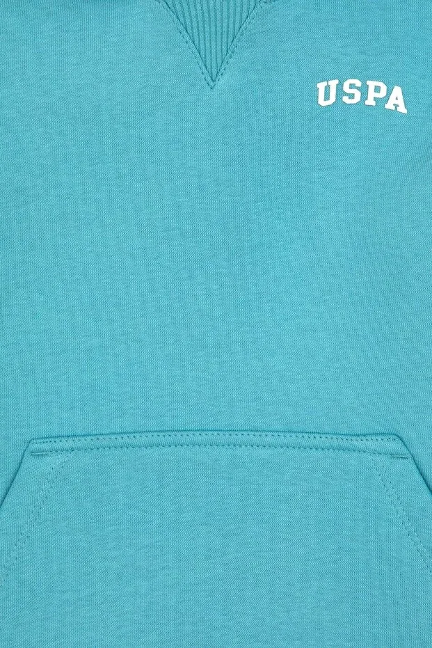 Детское худи для мальчиков с капюшоном U.S. Polo Assn., Dark Mint — фото 3