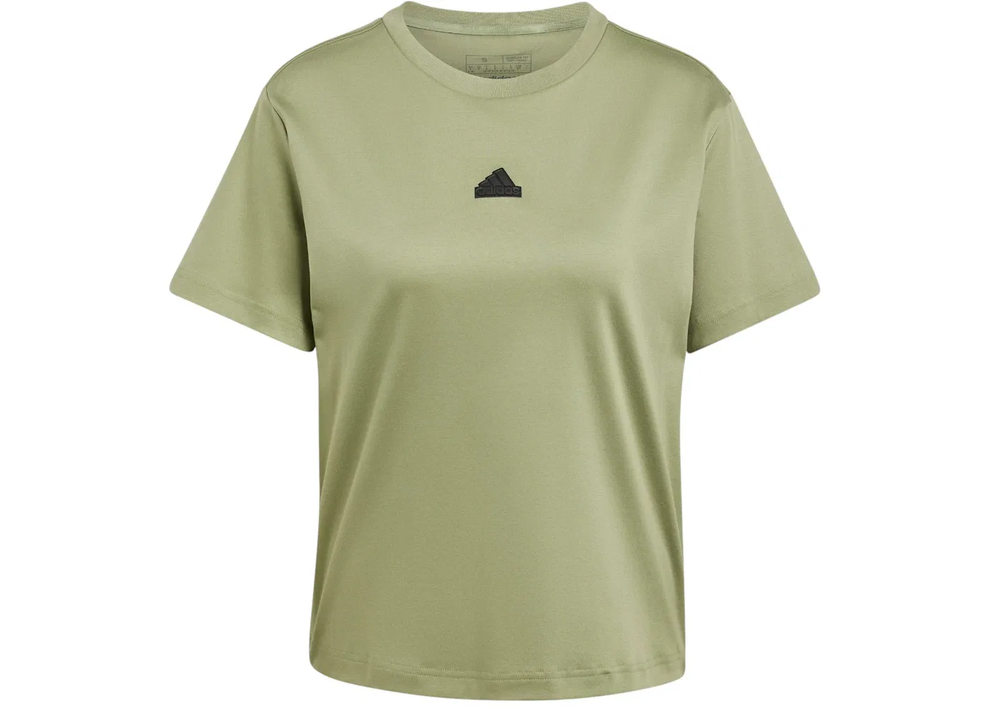 Женская футболка с принтом Signature Graphic Print Tent Green Adidas, цвет Tent Green