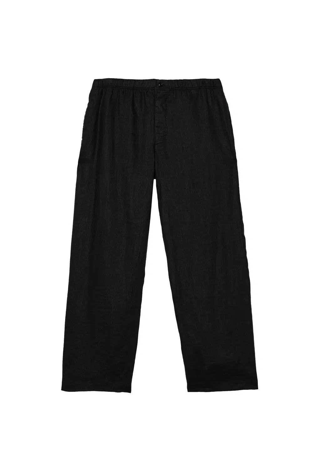 Брюки свободного кроя из 100% льна. ZARA, Black — фото 2