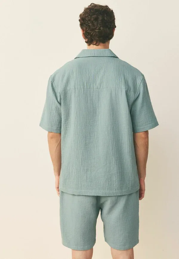 Пижама хлопок Cheese short sleeve set 2 pack Next green ecru, зеленый
