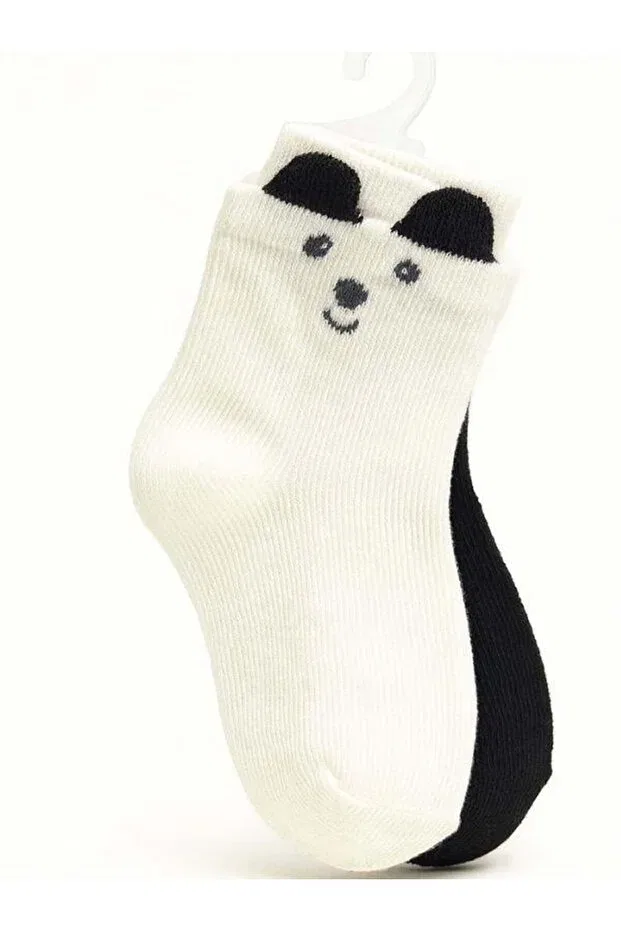 Детский комплект носков для мальчиков с принтом Teddy Bear Zekids, White — фото 3