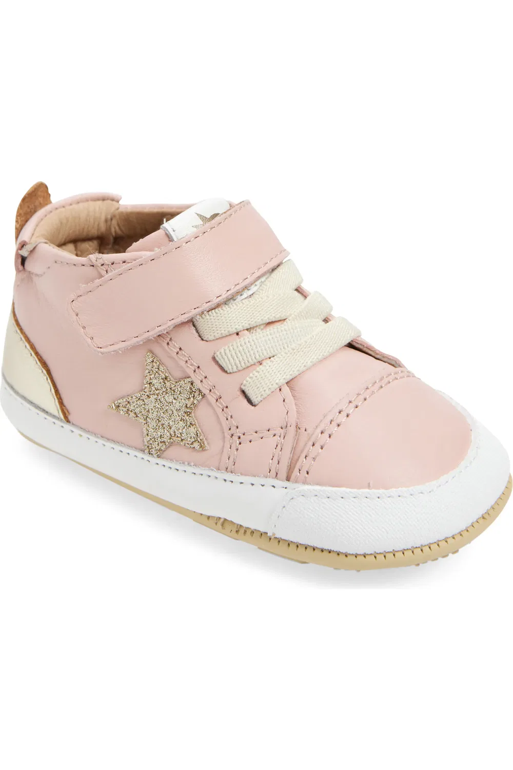 Кроссовки детские на липучке Platinum Bub OLD SOLES, Powder Pink/Gold/Glam Gold