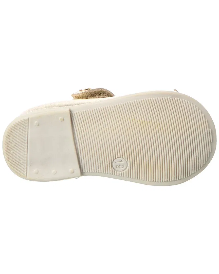 Детские балетки кожаные с бантом Naturino Leather Ballet Flat, серый — фото 4