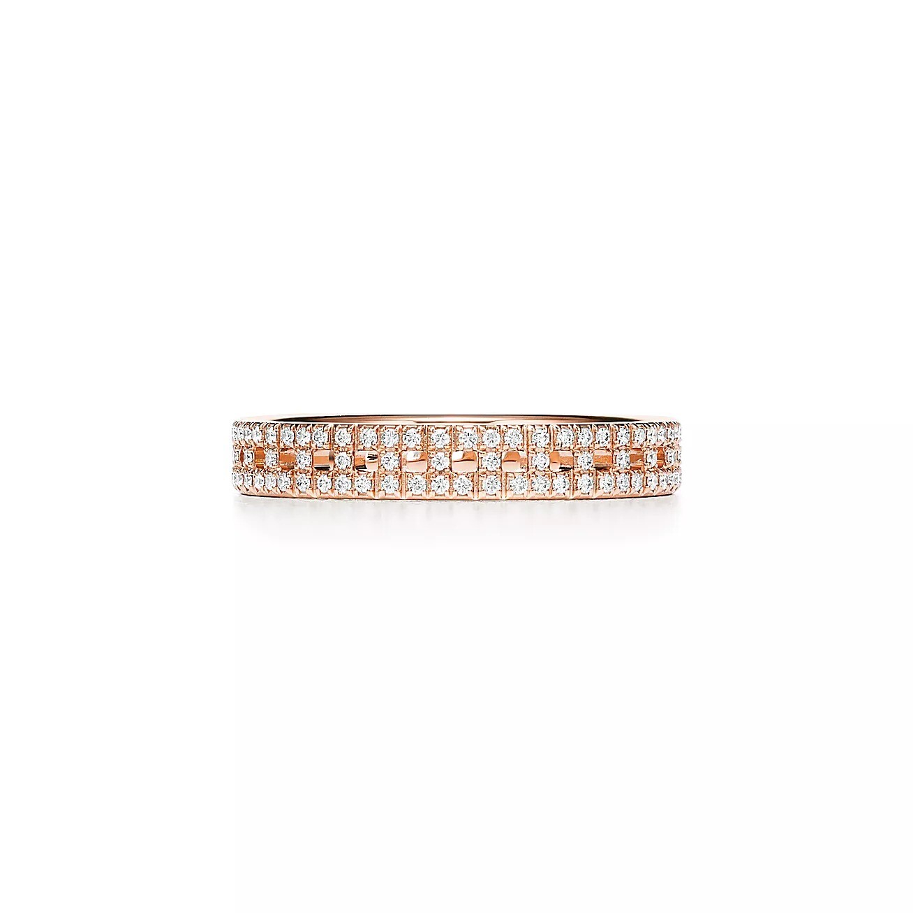 

Кольцо Tiffany & Co. True Narrow, розовое золото с бриллиантами