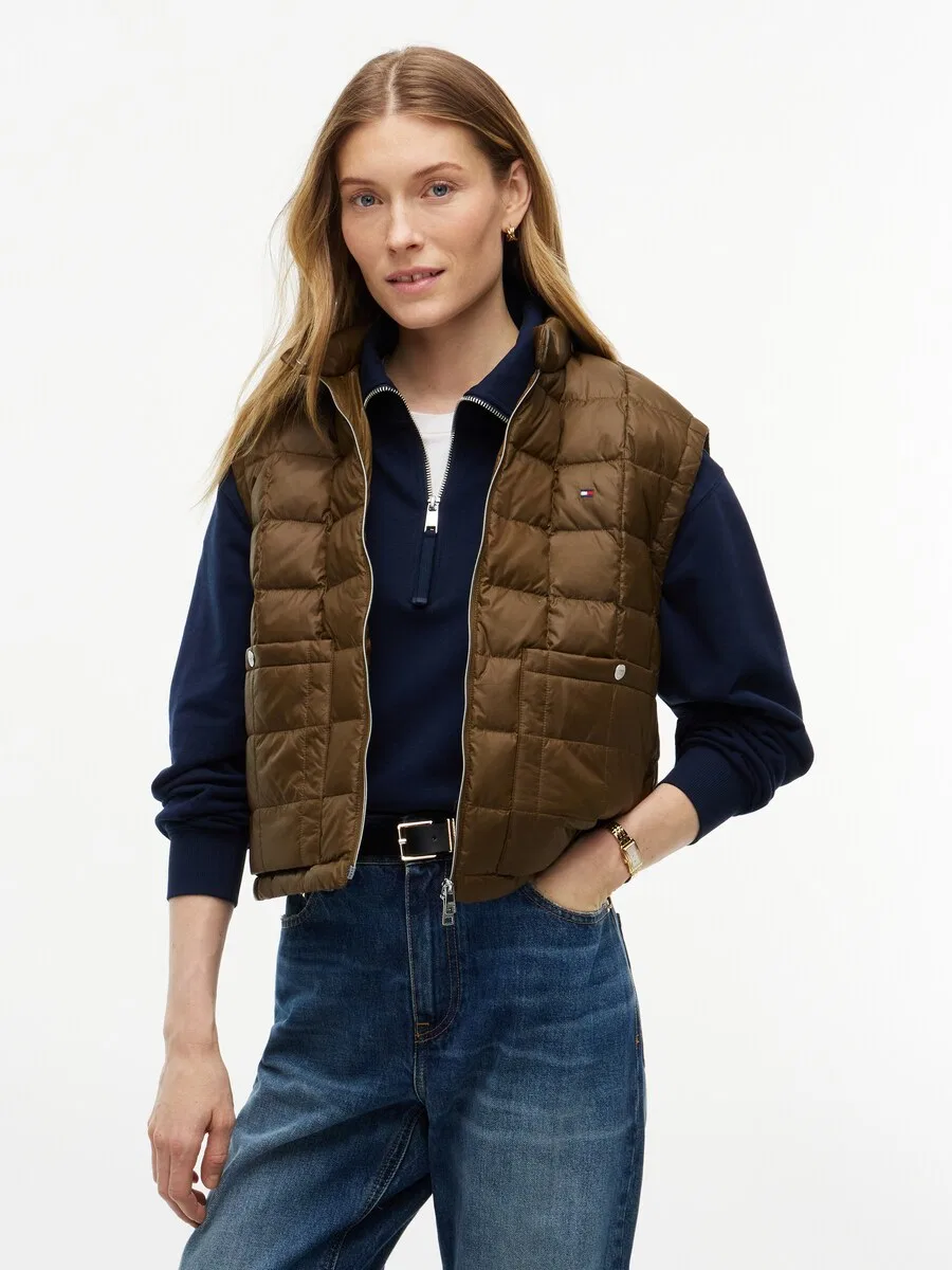 Жилет TOMMY HILFIGER оливкового цвета — фото 2