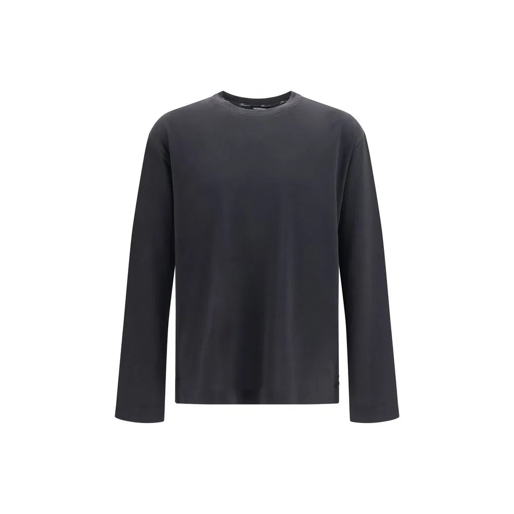 Мужской лонгслив с эффектом бумаги Black Paper Jacquemus, Black
