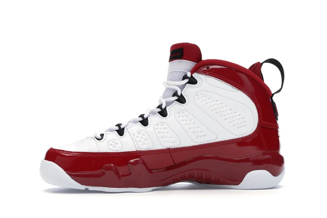 Детские кроссовки Lifestyle с принтом Jordan 9 Retro Jordan, White/Black-Gym Red — фото 3