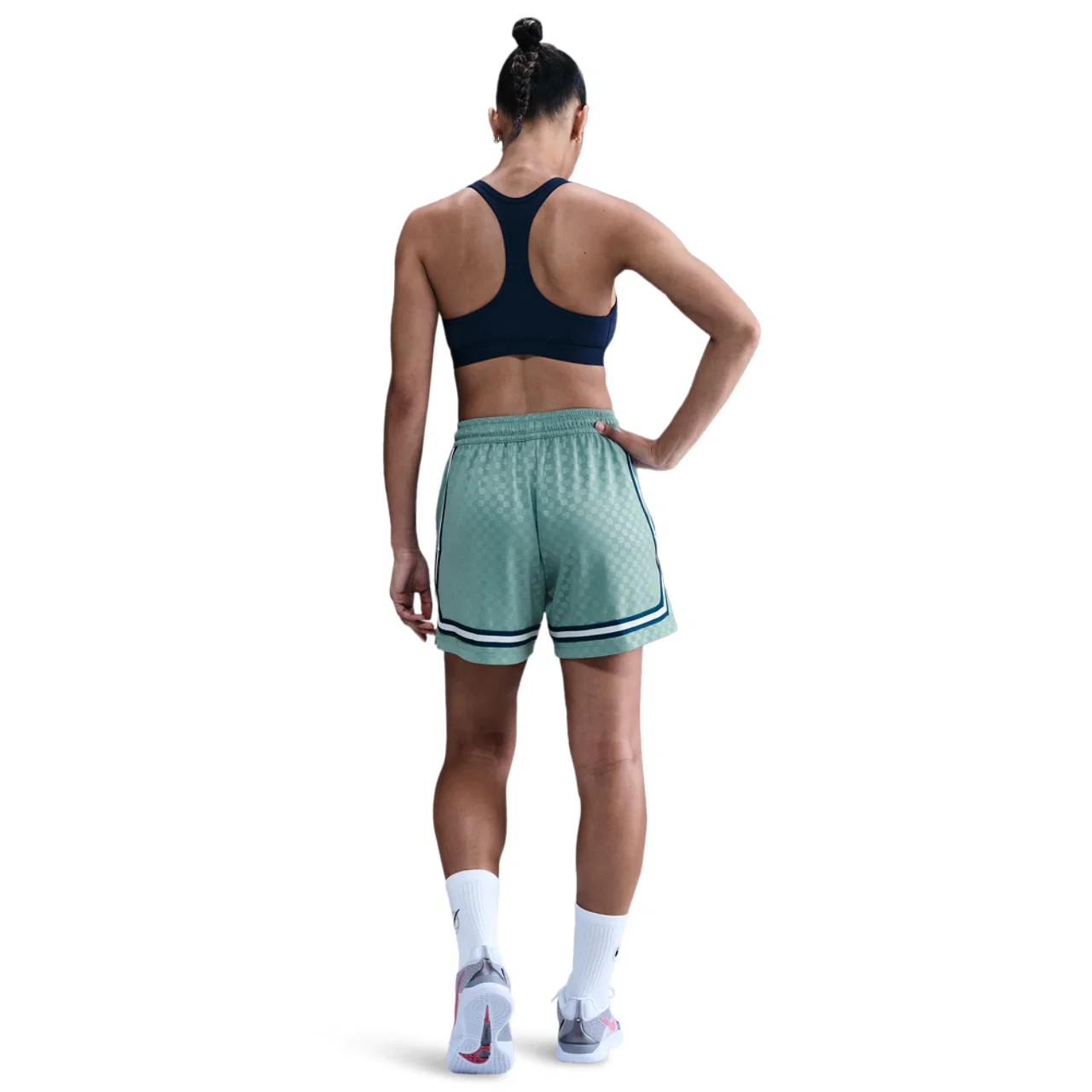 Женские шорты Nike Dri-FIT Crossover, Cannon/Blue Force/White — фото 2