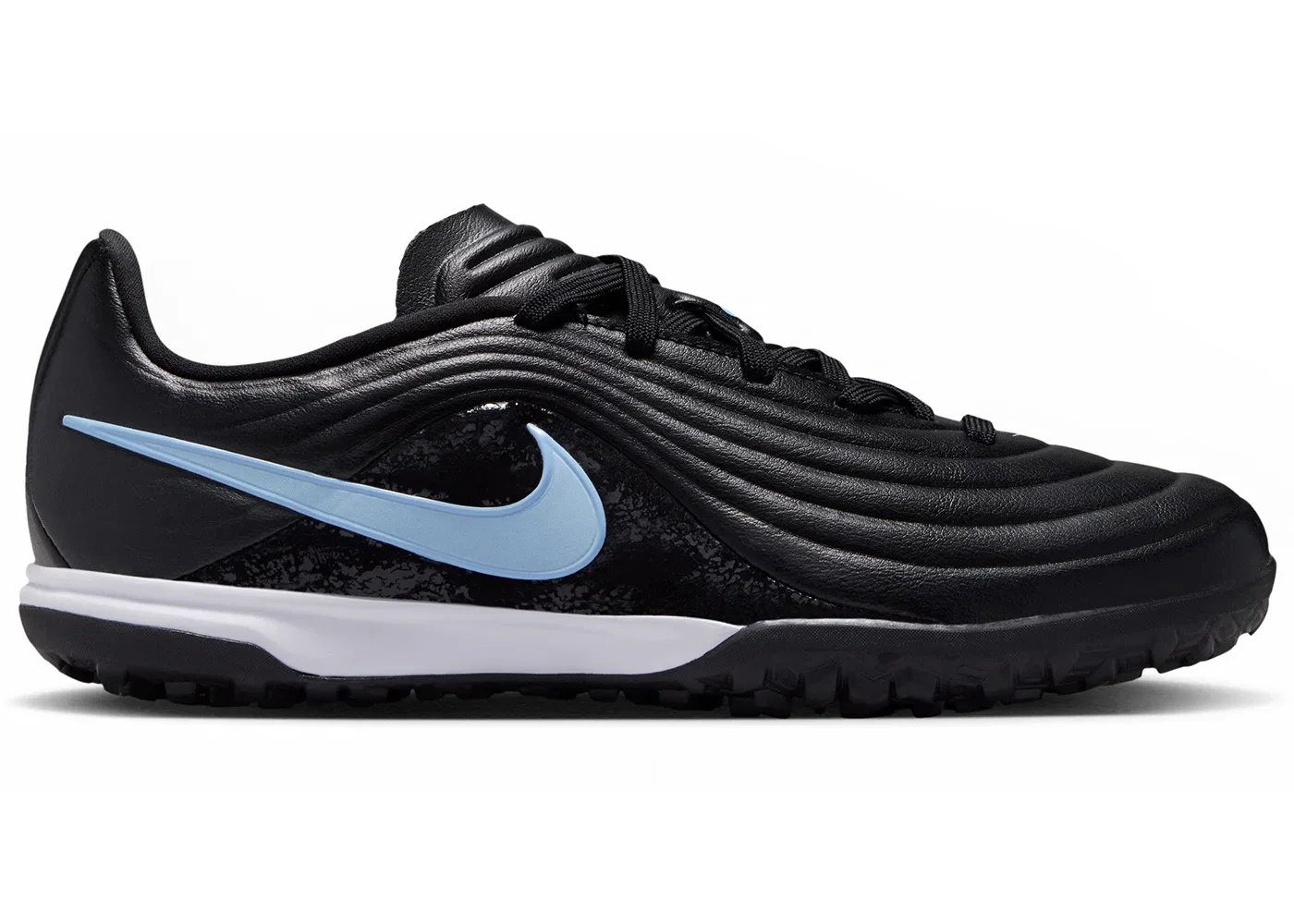 Детские бутсы для игры на искусственном покрытии Nike Tiempo Maestro Academy TF Shadow Pack, Black/Ice Blue