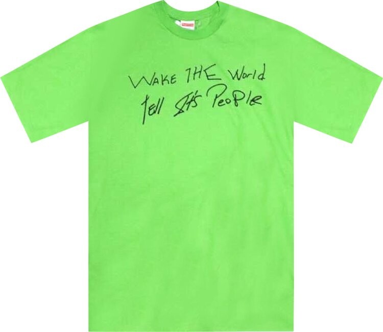 

Футболка Supreme Buju Banton Wake The World Tee 'Green', зеленый