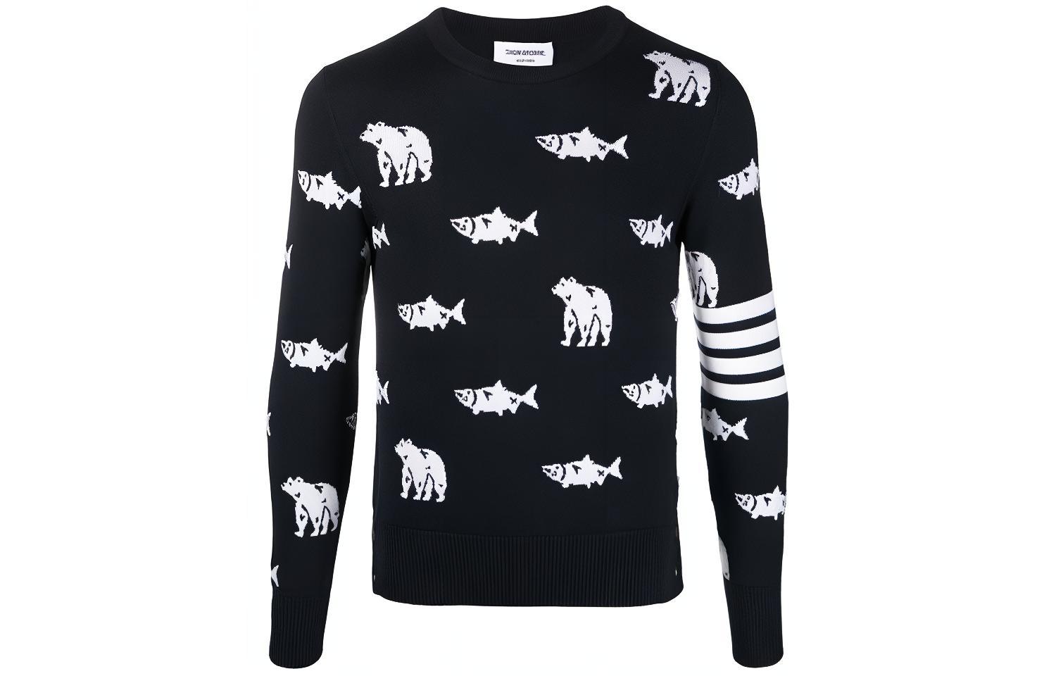 

THOM BROWNE Свитер мужские черные