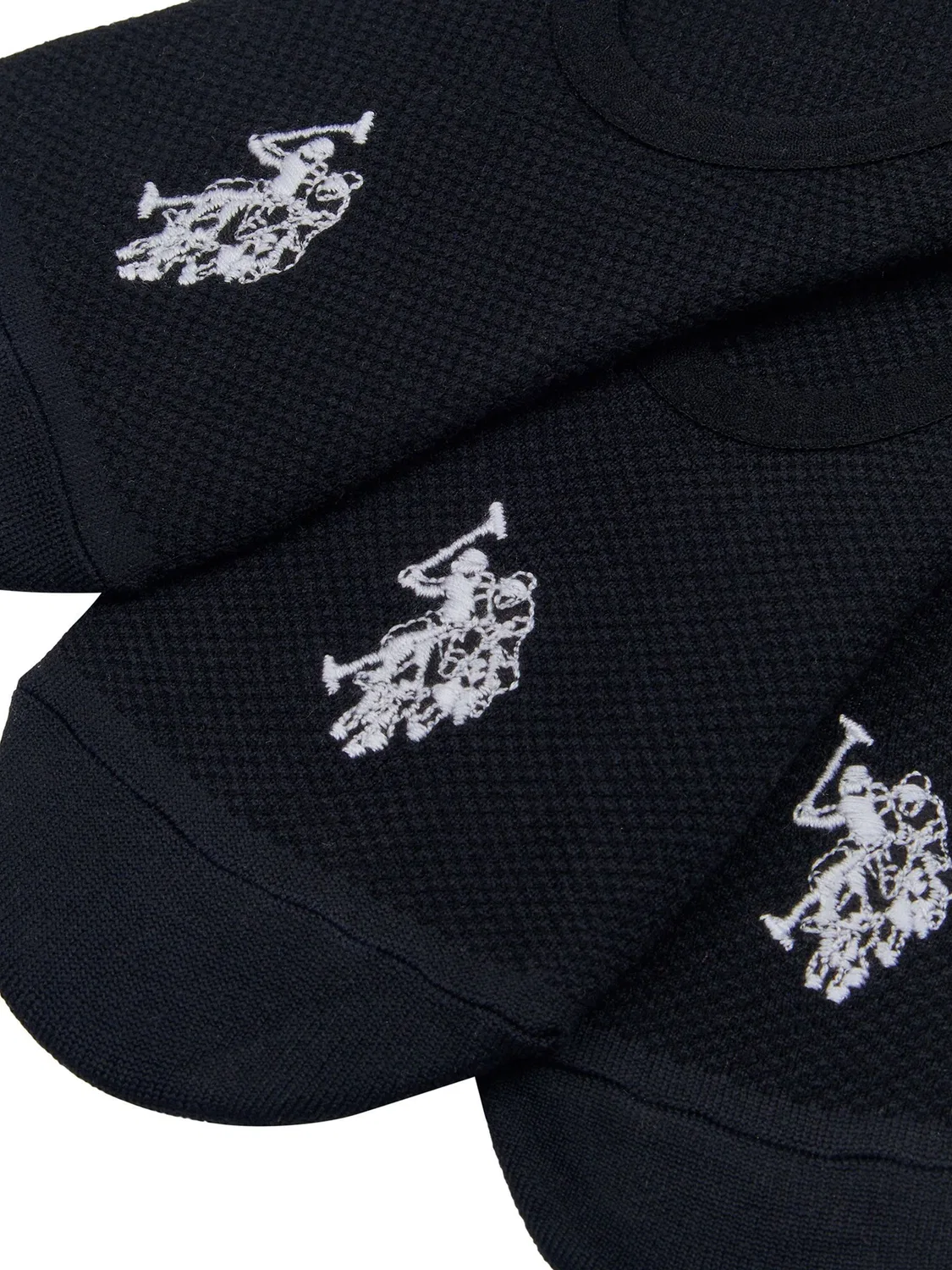 Носки U.S. Polo Assn. Invisible Socks 5 Pack, черный — фото 3