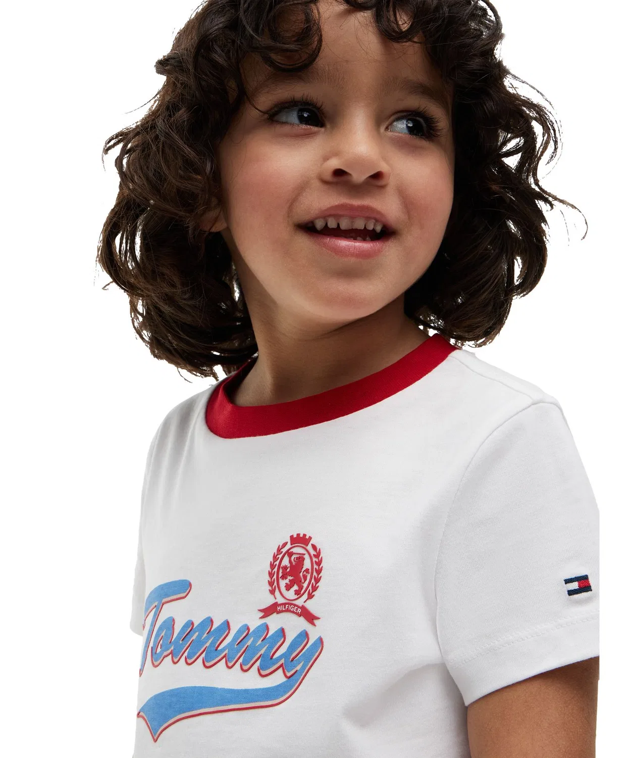 Детская футболка с принтом Tommy Crest TOMMY HILFIGER, White — фото 3