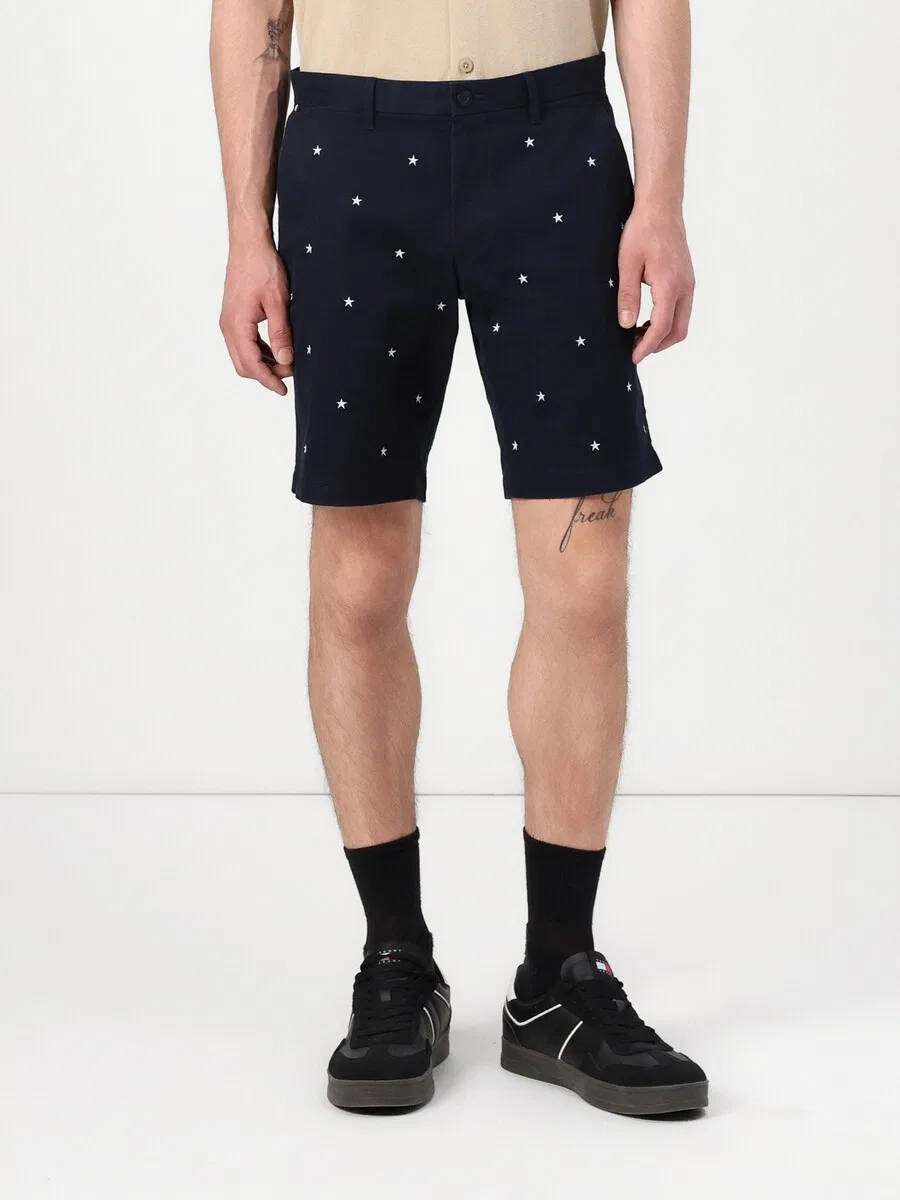 Шорты-чиносы TOMMY HILFIGER Regular 'AMERICANA' темно-синего цвета — фото 2